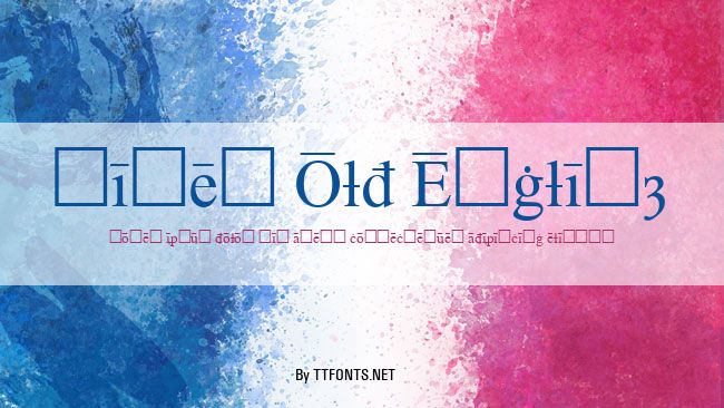Times Old English example
