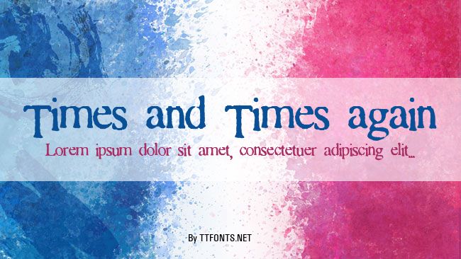 Times and Times again example