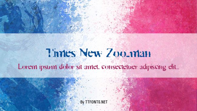 Times New Zoo-man example