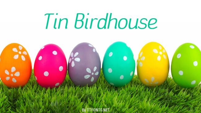 Tin Birdhouse example