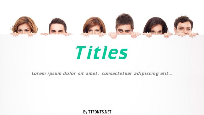Titles example