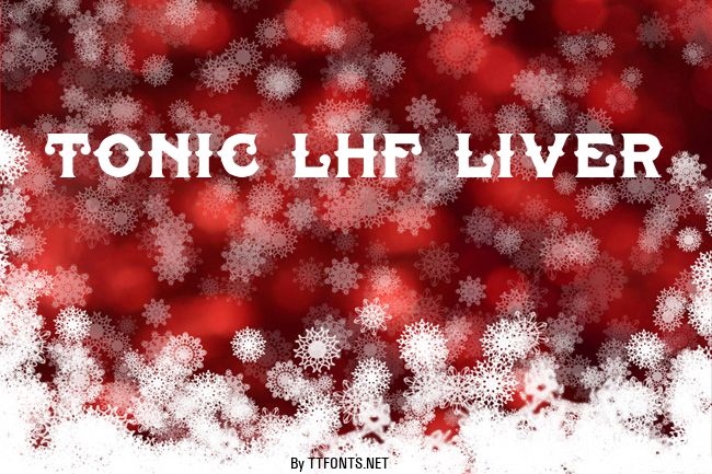 Tonic Lhf Liver example