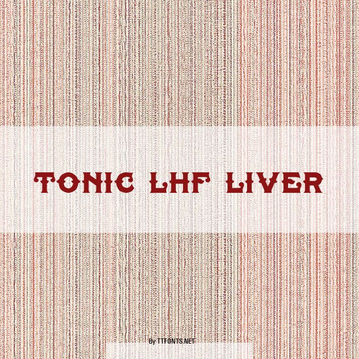 Tonic Lhf Liver example