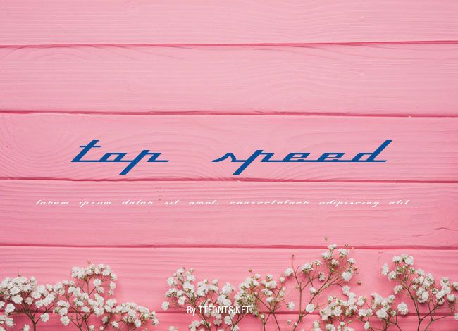 Top Speed example