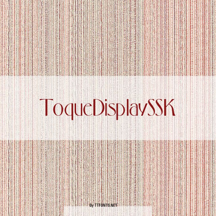 ToqueDisplaySSK example