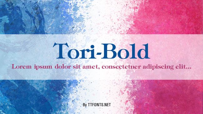 Tori-Bold example