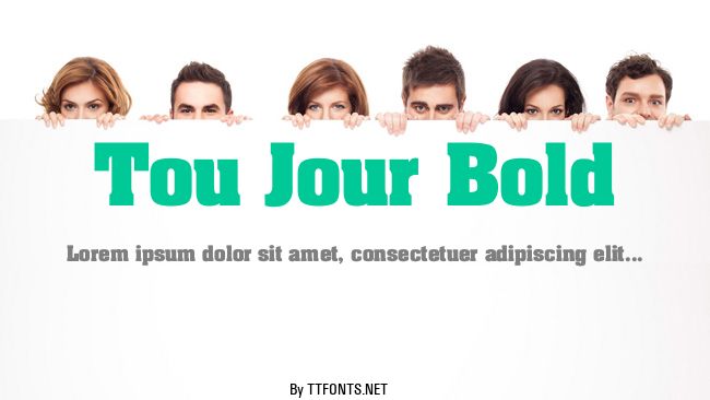 Tou Jour Bold example
