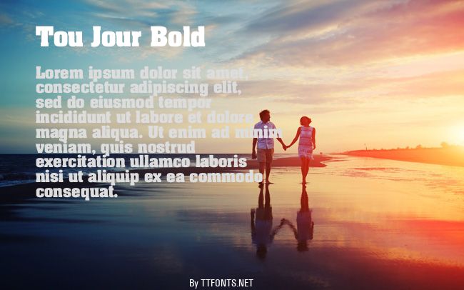 Tou Jour Bold example