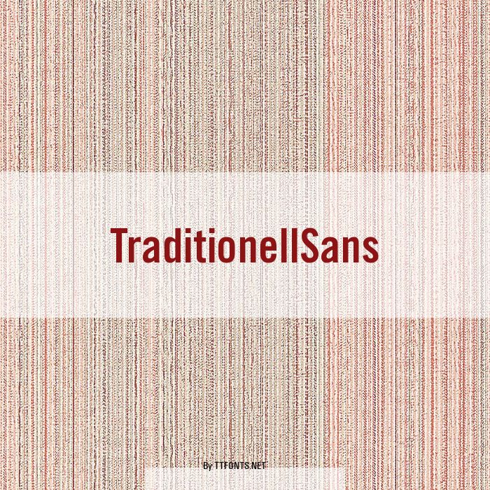 TraditionellSans example