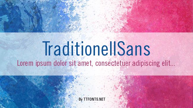 TraditionellSans example