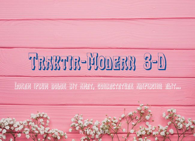 Traktir-Modern 3-D example