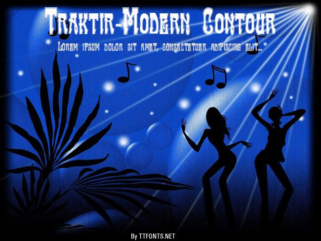 Traktir-Modern Contour example