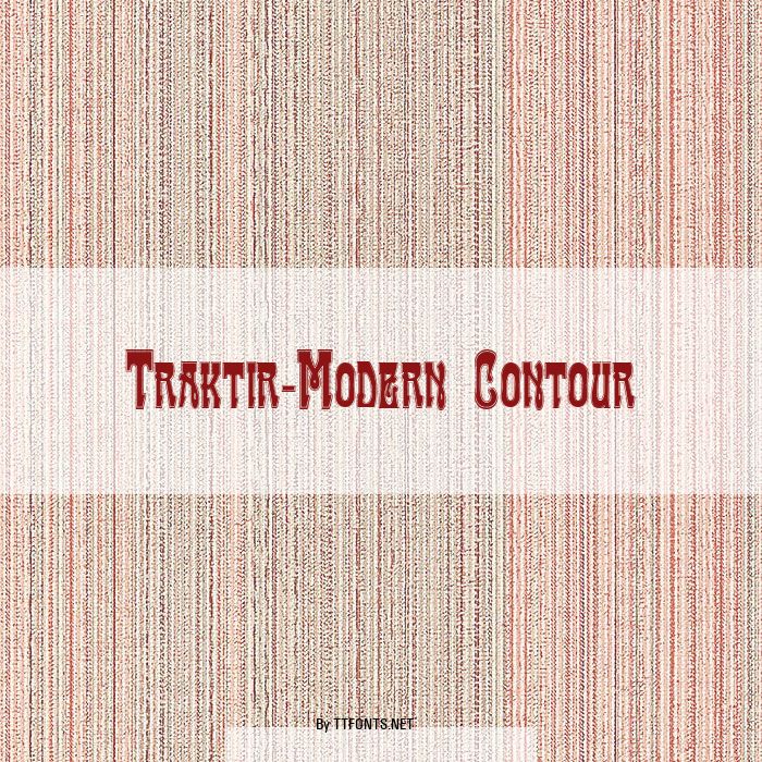 Traktir-Modern Contour example