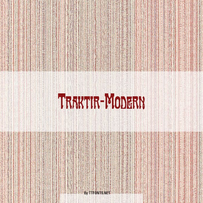 Traktir-Modern example