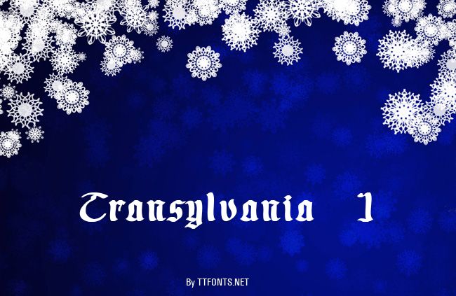 Transylvania 1 example