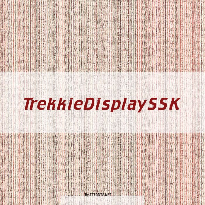 TrekkieDisplaySSK example