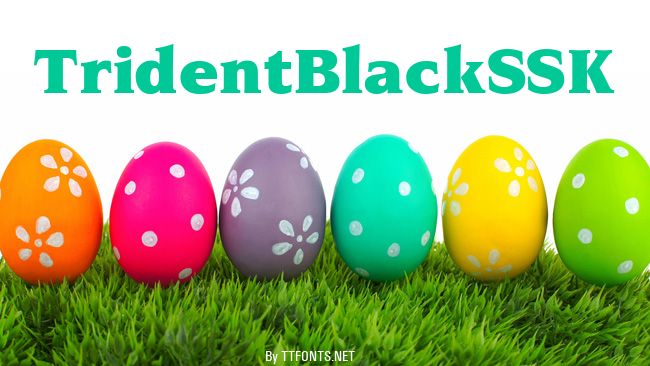 TridentBlackSSK example