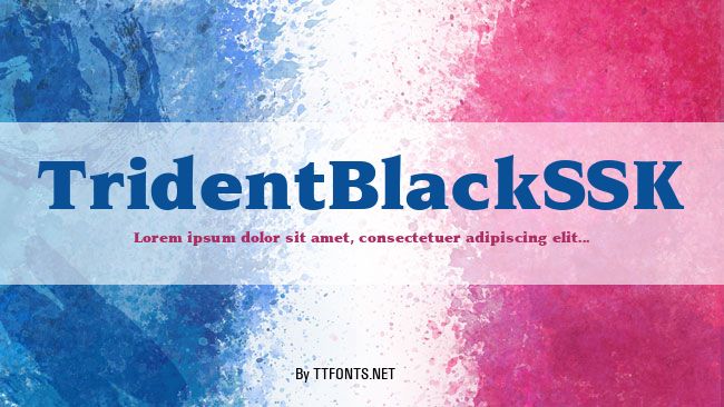 TridentBlackSSK example