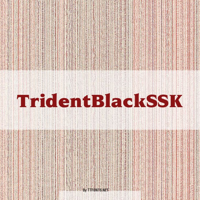 TridentBlackSSK example