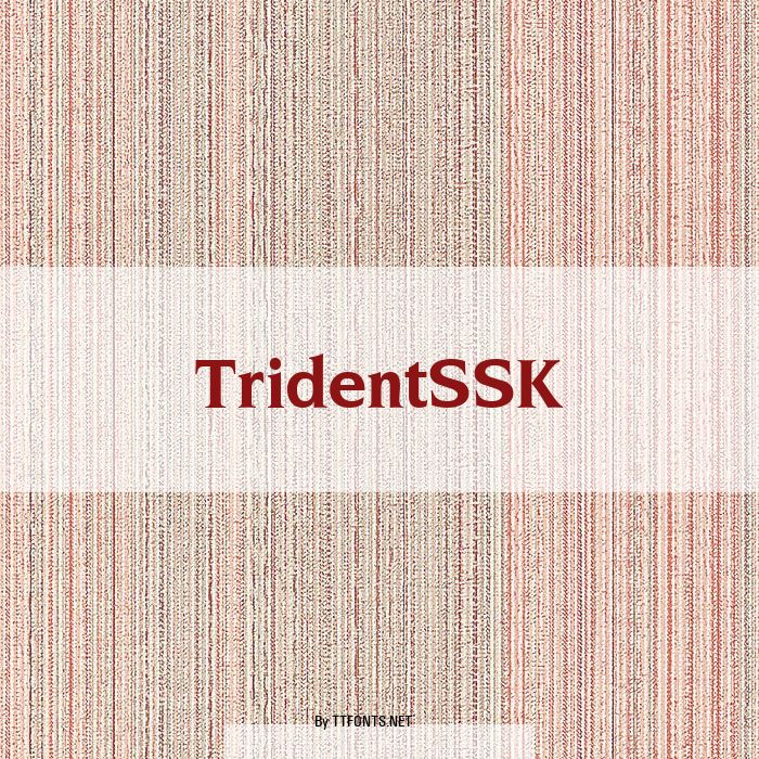TridentSSK example