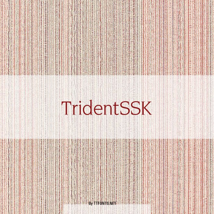 TridentSSK example