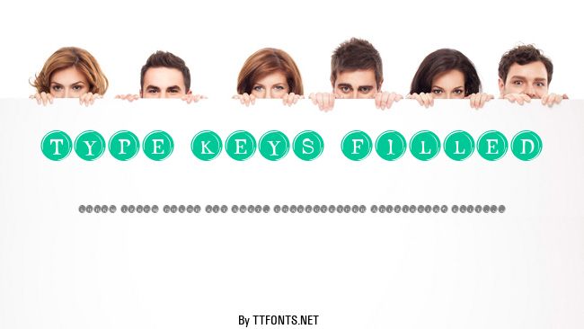 Type Keys Filled example