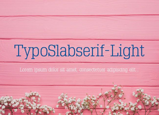 TypoSlabserif-Light example