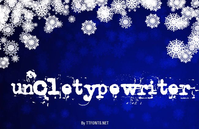 uncletypewriter example