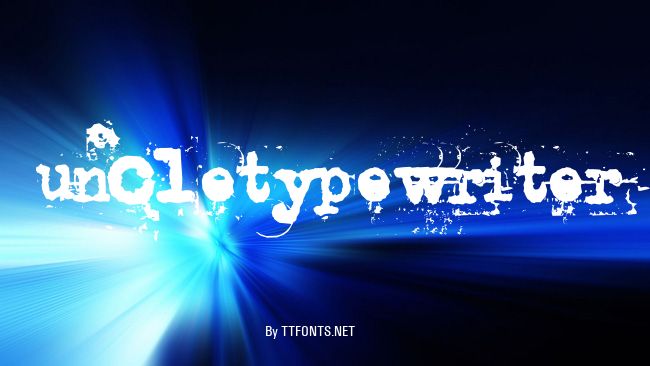 uncletypewriter example