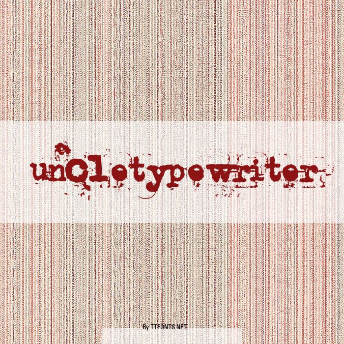 uncletypewriter example
