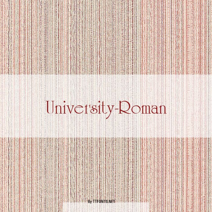 University-Roman example