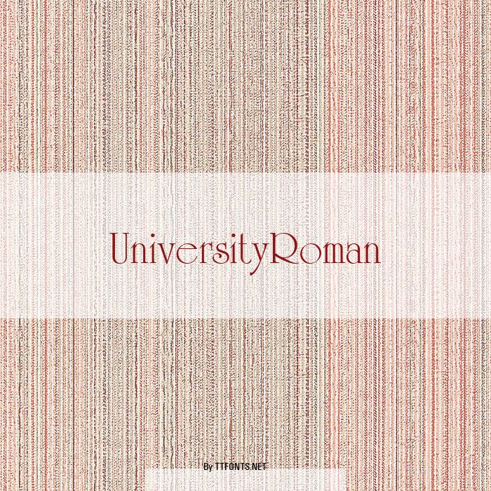 UniversityRoman example