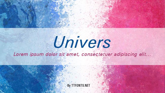 Univers example