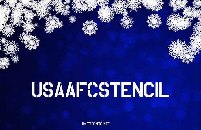 USAAF_Stencil example