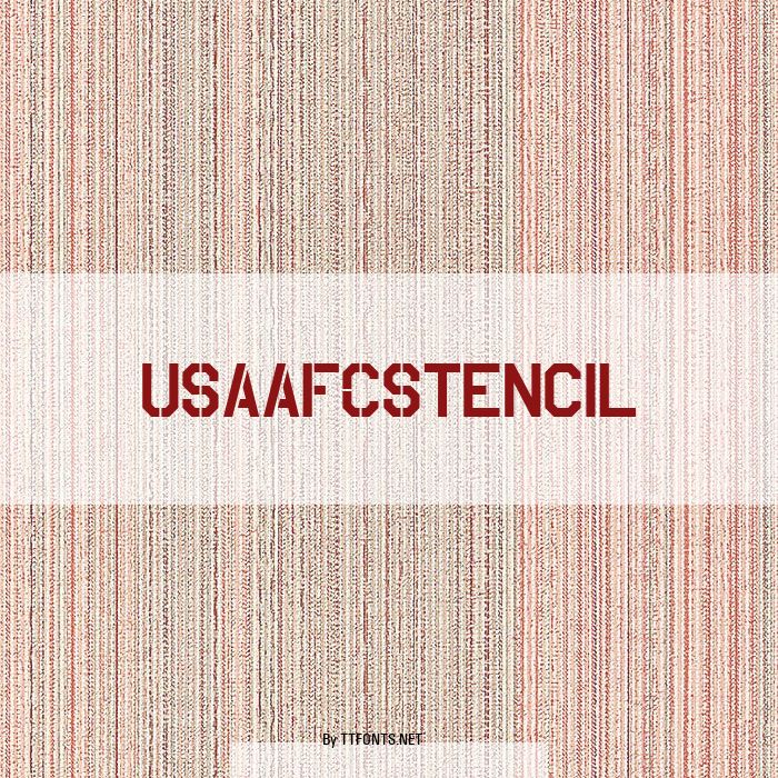 USAAF_Stencil example
