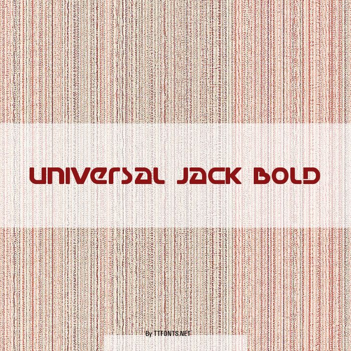 Universal Jack Bold example