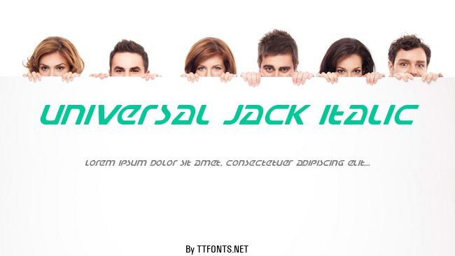 Universal Jack Italic example