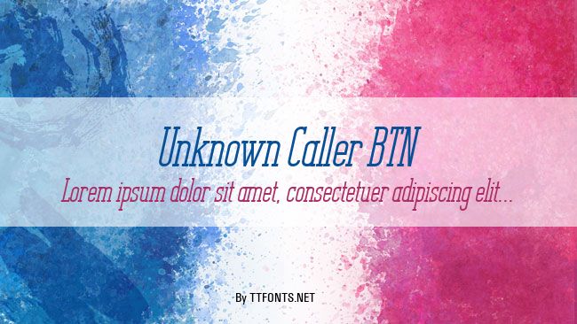 Unknown Caller BTN example