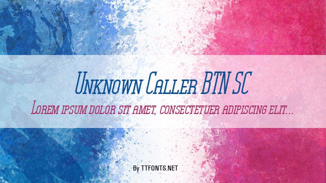 Unknown Caller BTN SC example
