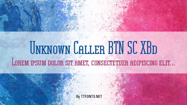 Unknown Caller BTN SC XBd example