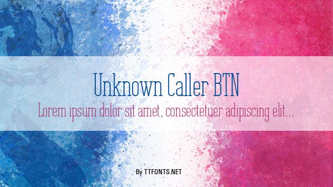 Unknown Caller BTN example