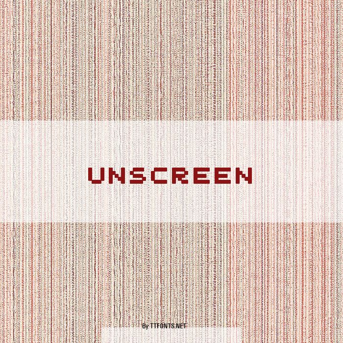 Unscreen example