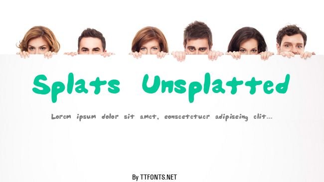 Splats Unsplatted example