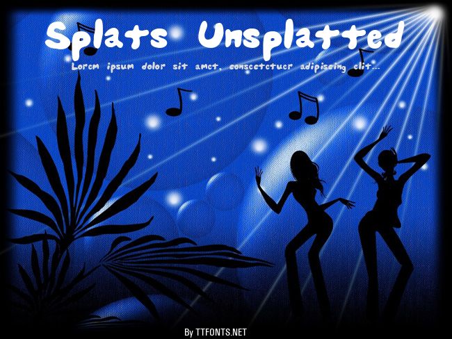 Splats Unsplatted example