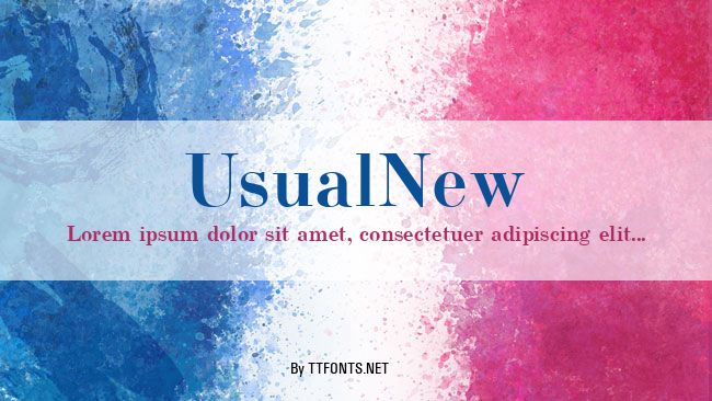 UsualNew example