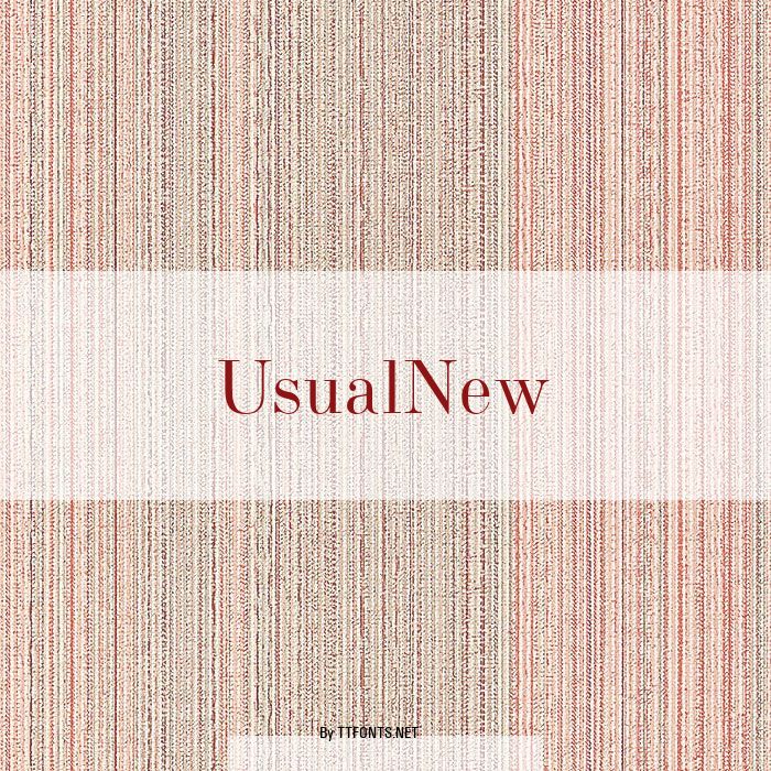 UsualNew example