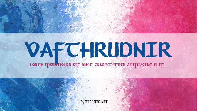 Vafthrudnir example
