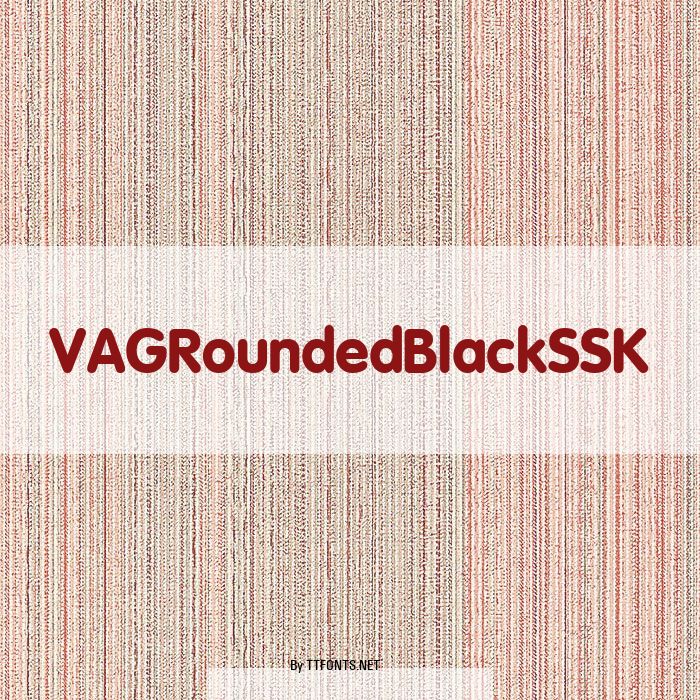 VAGRoundedBlackSSK example