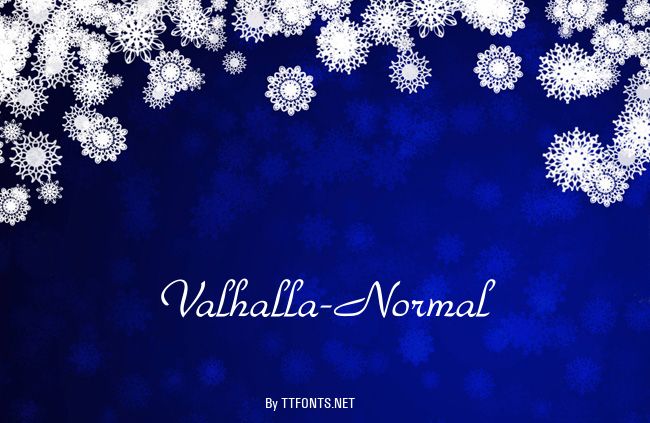 Valhalla-Normal example