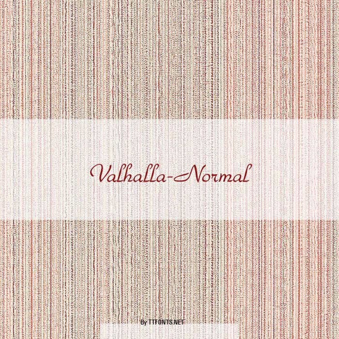 Valhalla-Normal example